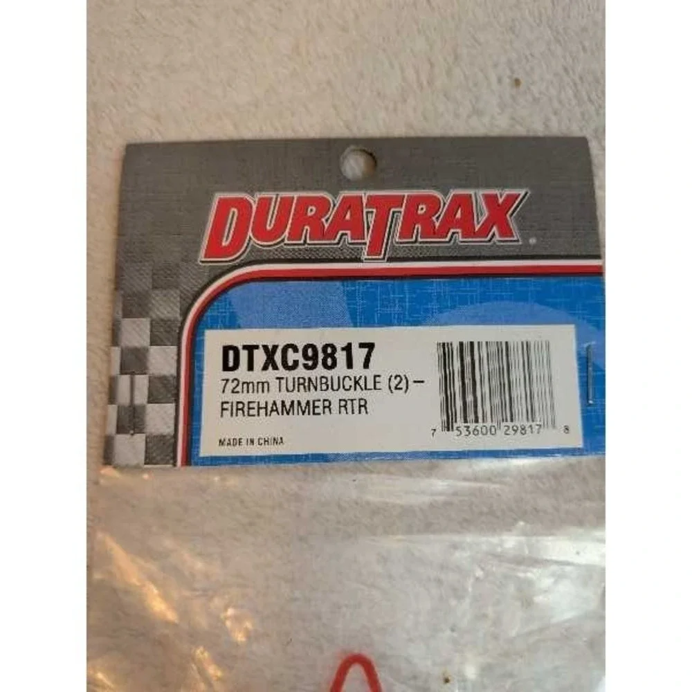 DuraTrax DTXC9817 72mm Turnbuckle (2) Firehammer RTR RC Car Part